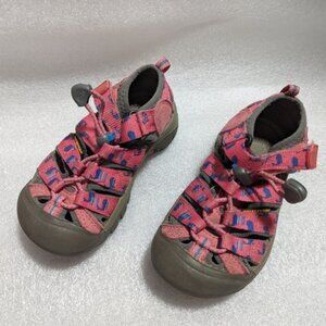KEEN Kids pink whale water shoes sandals slip-on kids size 10
